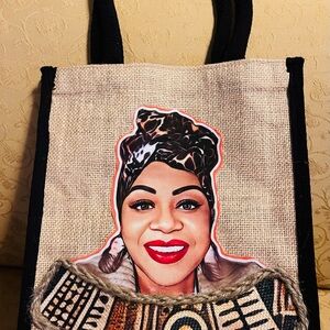 Artistic Black and Tan Tote Bag